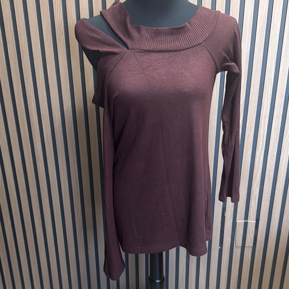 Stylish Brown Cutout Sweater